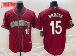 Mexico Austin Barnes Red 2023 World Baseball Classic Jersey