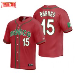 Mexico Austin Barnes Red Replica 2023 World Baseball Classic Jersey