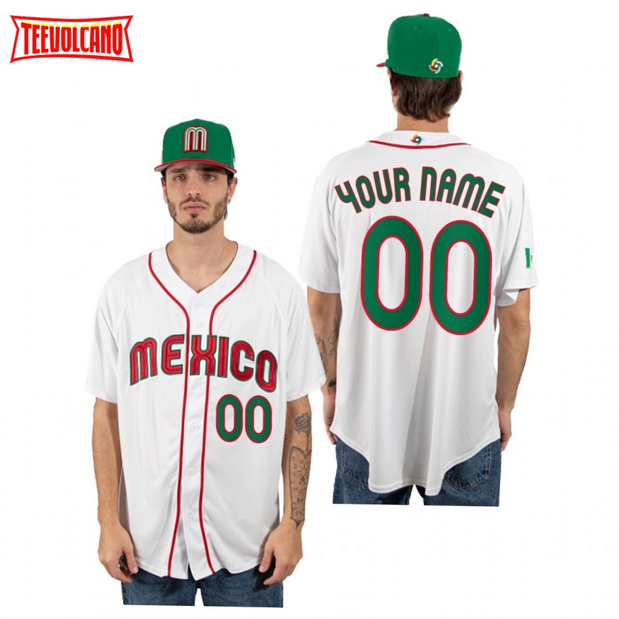  Personalized Name Number Mexico Baseball Jersey,2023