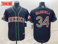 Mexico Fernando Valenzuela Black 2023 World Baseball Classic Jersey