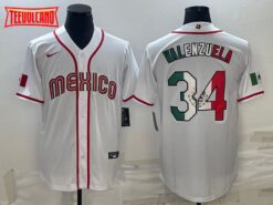 Mexico Fernando Valenzuela White 2023 World Baseball Jersey