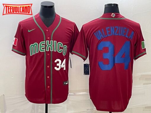 Mexico Fernando Valenzuela World Baseball Classic Jersey