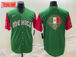 Mexico Green Red Flag Editon 2023 World Baseball Classic Jersey