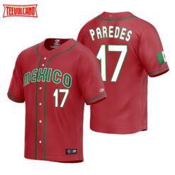 Mexico Isaac Paredes Red Replica 2023 World Baseball Classic Jersey