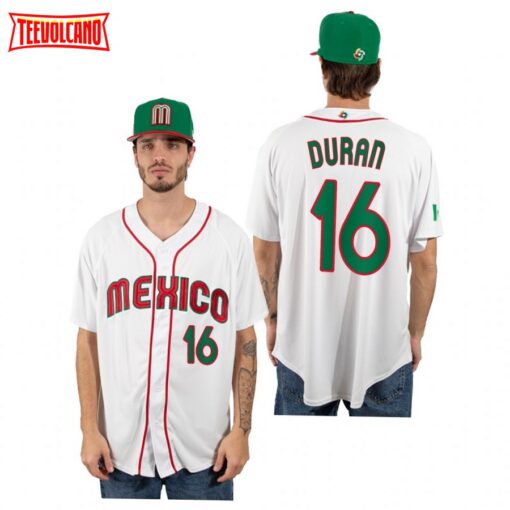 Mexico Jarren Duran White 2023 World Baseball Classic Jersey