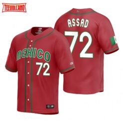 Mexico Javier Assad Red Replica 2023 World Baseball Classic Jersey