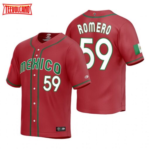 Mexico JoJo Romero Red Replica 2023 World Baseball Classic Jersey