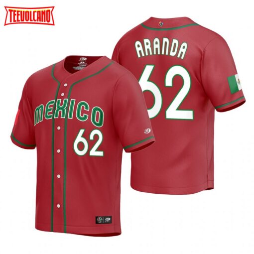 Mexico Jonathan Aranda Red Replica 2023 World Baseball Classic Jersey