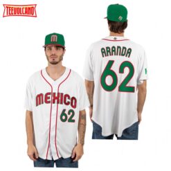 Mexico Jonathan Aranda White 2023 World Baseball Classic Jersey