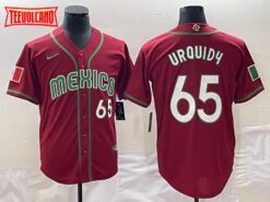 Mexico Jose Urquidy Red White 2023 World Baseball Classic Jersey