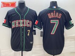 Mexico Julio Urias Black Gold 2023 World Baseball Classic Jersey