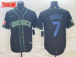 Mexico Julio Urias Black Green Blue 2023 World Baseball Classic Jersey