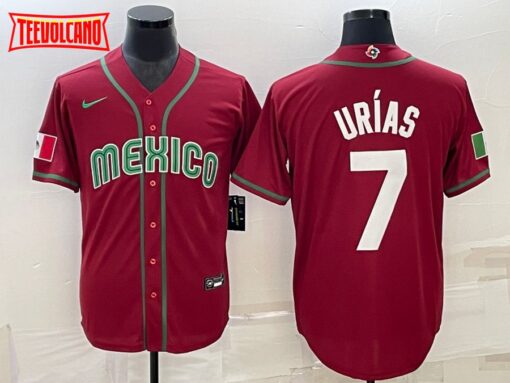 Mexico Julio Urias Red 2023 World Baseball Classic Jersey