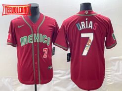 Mexico Julio Urias Red Red Flag Edition 2023 World Baseball Classic Jersey