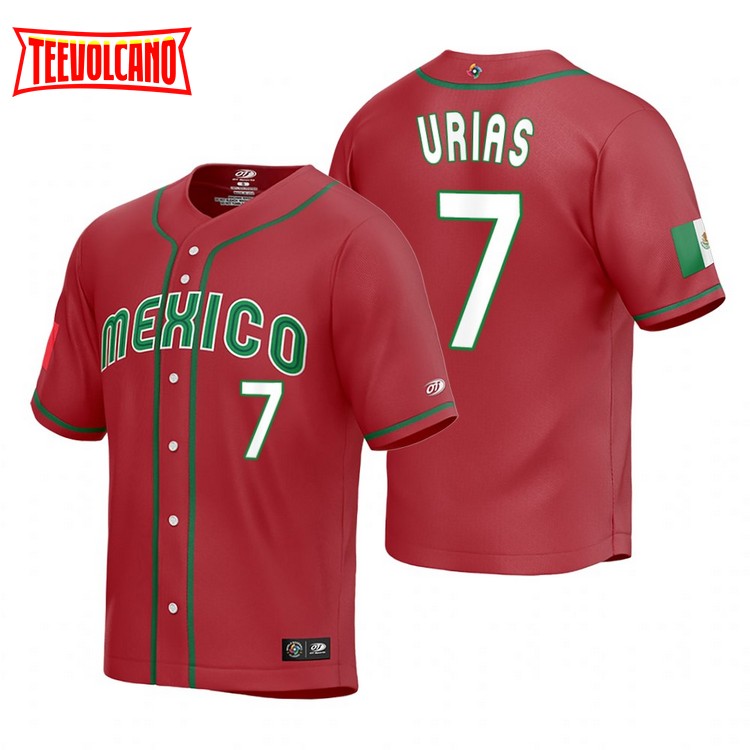 Youth Julio Urias Mexico Baseball Replica Red 2023 World Baseball Classic  Jersey - Mexico Team Store