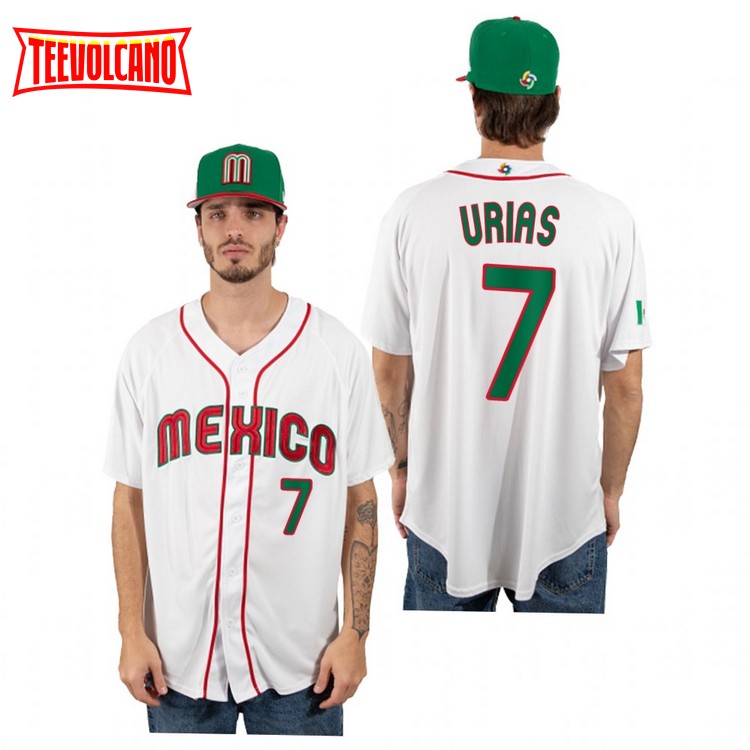 Men's 2023 World Baseball Classic #7 Julio Urias Mexico Jersey White –  JerseyRooster