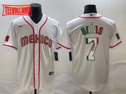 Mexico Julio Urias White Flag Edition 2023 World Baseball Classic Jersey