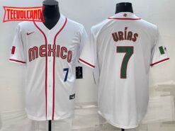 Mexico Julio Urias White Royal 2023 World Baseball Classic Jersey