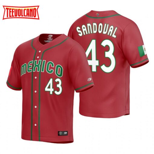 Mexico Patrick Sandoval Red Replica 2023 World Baseball Classic Jersey