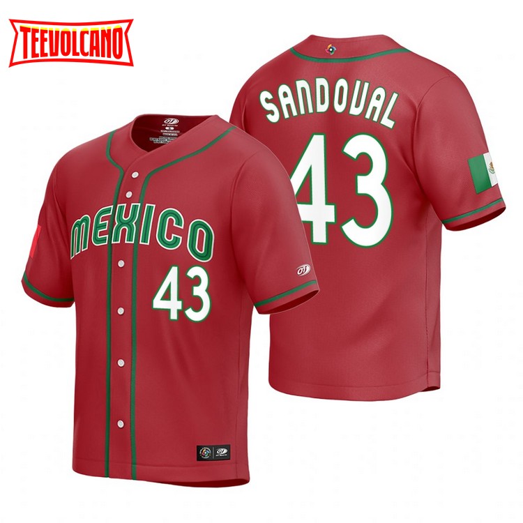 Men's Patrick Sandoval Mexico Baseball Replica Red 2023 World Baseball  Classic Jersey - Mexico Team Store
