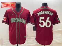 Mexico Randy Arozarena Red 2023 World Baseball Classic Jersey