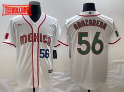 Mexico Randy Arozarena White Navy 2023 World Baseball Classic Jersey