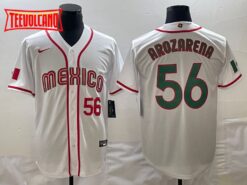 Mexico Randy Arozarena White Red 2023 World Baseball Classic Jersey