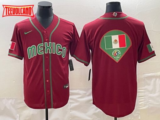 Mexico Red Flag Editon 2023 World Baseball Classic Jersey