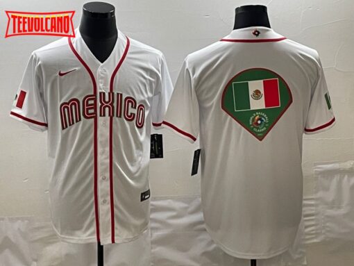 Mexico White Flag Editon 2023 World Baseball Classic Jersey