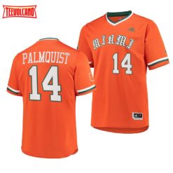 Miami Hurricanes Carson Palmquist College Baseball Jersey Orange