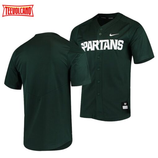 Michigan State Spartans College Baseball Green Elite Jersey