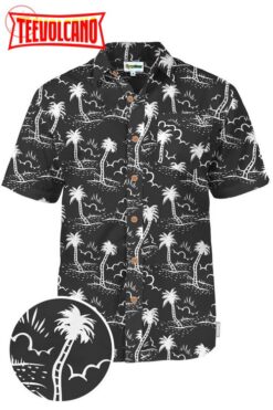 Monochrome Moonlight Hawaiian Shirt