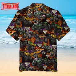 Monster Jam pattern Hawaiian Shirt