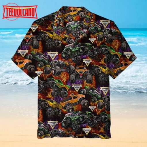 Monster Jam pattern Hawaiian Shirt