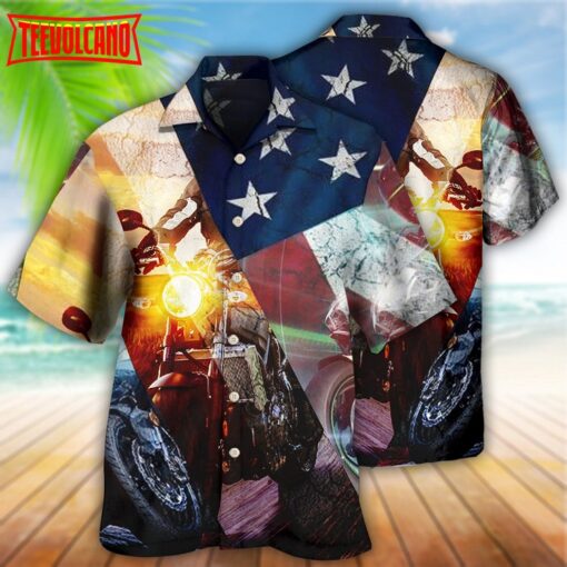 Motorcycle Independence American Hawaiian Shirt