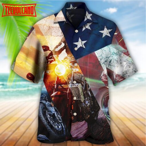 Motorcycle Independence American Hawaiian Shirt