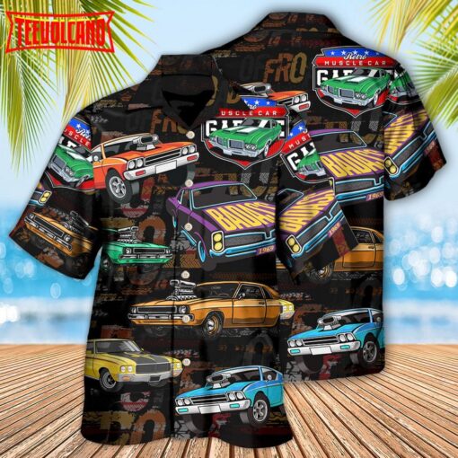 Muscle Car Racing Speed Road Hawaiian Shirt