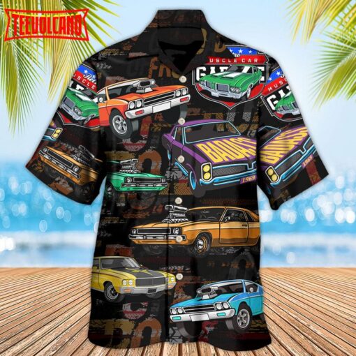 Muscle Car Racing Speed Road Hawaiian Shirt