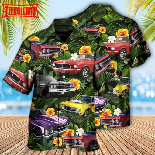 Muscle Car Tropical Vibe Hawaiian Shirt