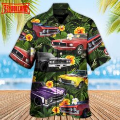 Muscle Car Tropical Vibe Hawaiian Shirt