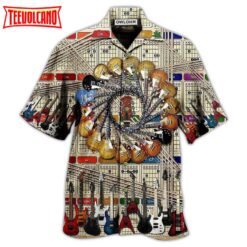 Music Electric Guitar Hawaiian Shirt