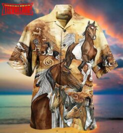 Native American Horse Hawaiian Shirt