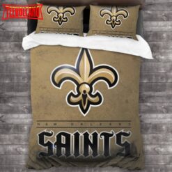 New Orleans Saints Logo Bedding Set Duvet Cover