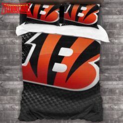 NFL Cincinnati Bengals Logo Bedding Set Duvet Cover