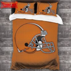NFL Cleveland Browns Logo Bedding Set Duvet Cover