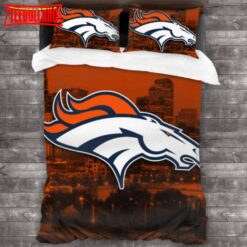 NFL Denver Broncos Logo Bedding Set 3PCS Duvet Cover