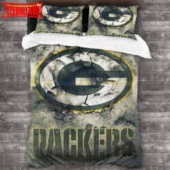 NFL Green Bay Packers Logo Bedding Set 3PCS Duvet Cover
