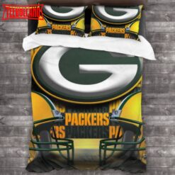 NFL Green Bay Packers Logo Bedding Set Duvet Cover