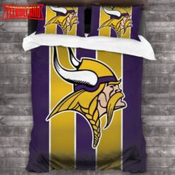 NFL Minnesota Vikings Logo Bedding Set Duvet Cover
