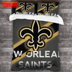 NFL New Orleans Saints Logo Bedding Set 3PCS Duvet Cover
